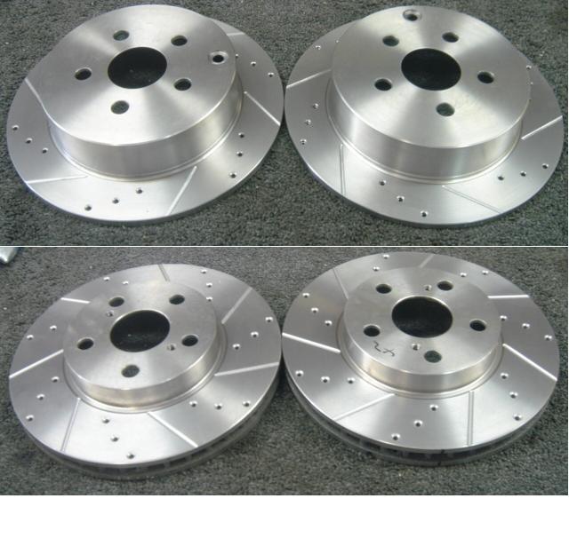 FOR TOYOTA CELICA GT ST182 ST183 3SGE 3SFE BRAKE DISC DRILLED GROOVED FRONT REAR