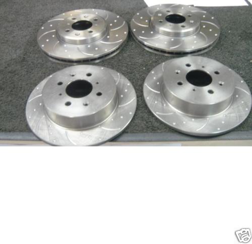 FOR ROVER MG ZR160 ZS180 DIMPLED GROOVED BRAKE DISC FRONT REAR