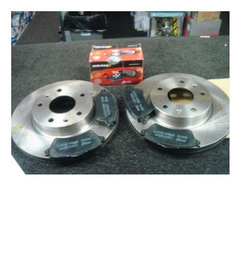 FOR  LANDROVER FREELANDER 2000    BRAKE DISCS WITH MINTEX PADS