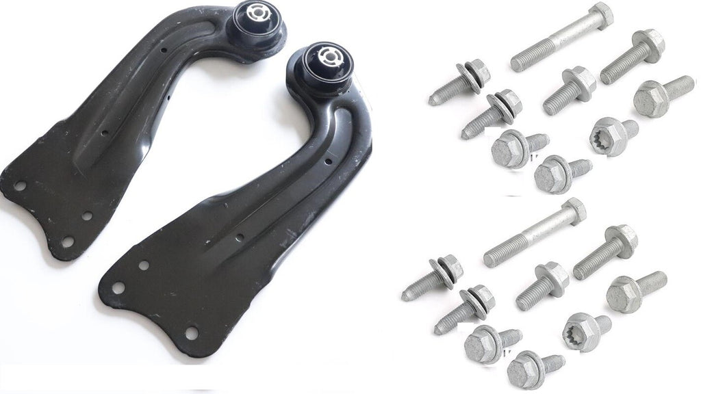 2 BRAND NEW REAR LOWER TRAILING ARMS FOR GOLF MK5 6 7 JETTA TOURAN EOS +BOLTS