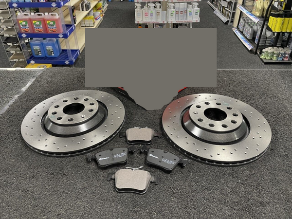 FOR VW jetta 2.0 JE front BRAKE DISCS AND BRAKE PADS 312MM x 112  5QM 615 301 A