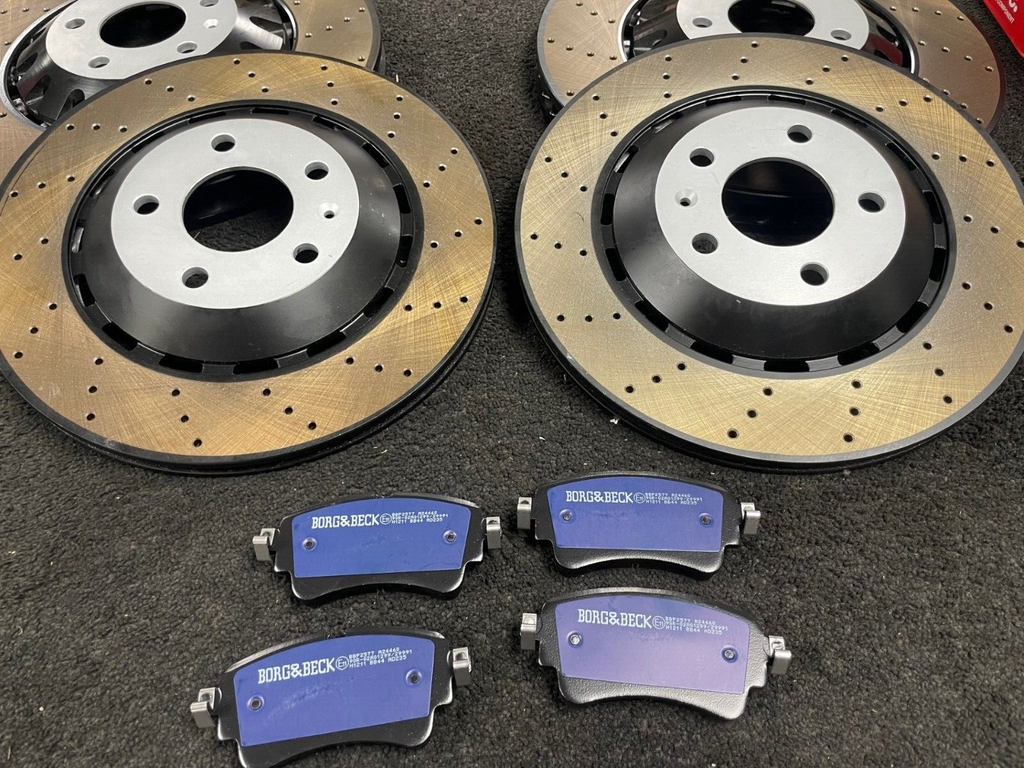 AUDI RS4 RS5 B9 2017on FRONT REAR BRAKE DISC BRAKE PADS ECR OE QUALITY
