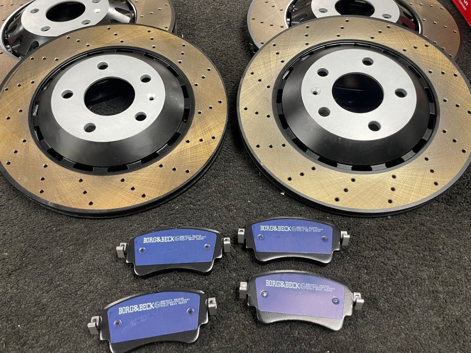 AUDI RS4 RS5 B9 2017on FRONT REAR BRAKE DISC BRAKE PADS ECR OE QUALITY
