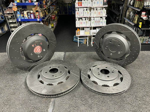 FOR MERCEDES S65 V222 AMG A217 C217 R231  FRONT REAR BRAKE DISC COATED BLACK