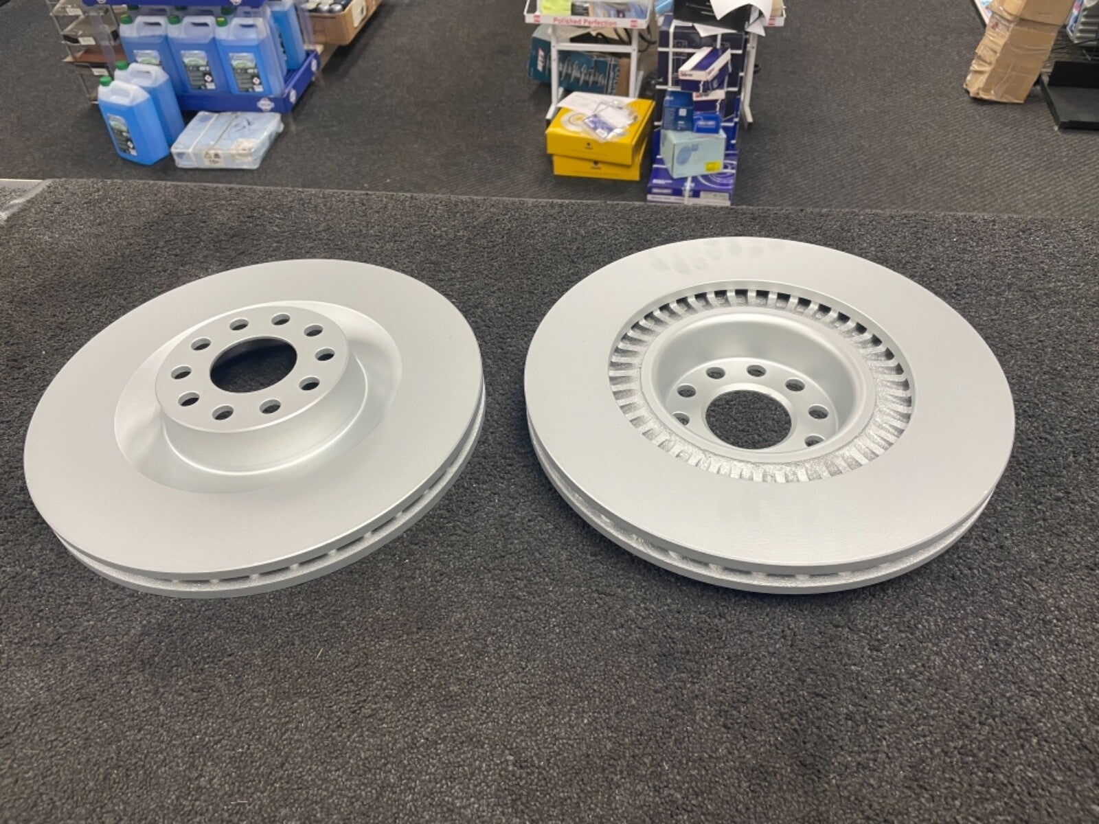 2 FRONT BRAKE DISC 360MM VENTED FOR AUDI A6 A8 S8 VW PHAETON 360X 34MM
