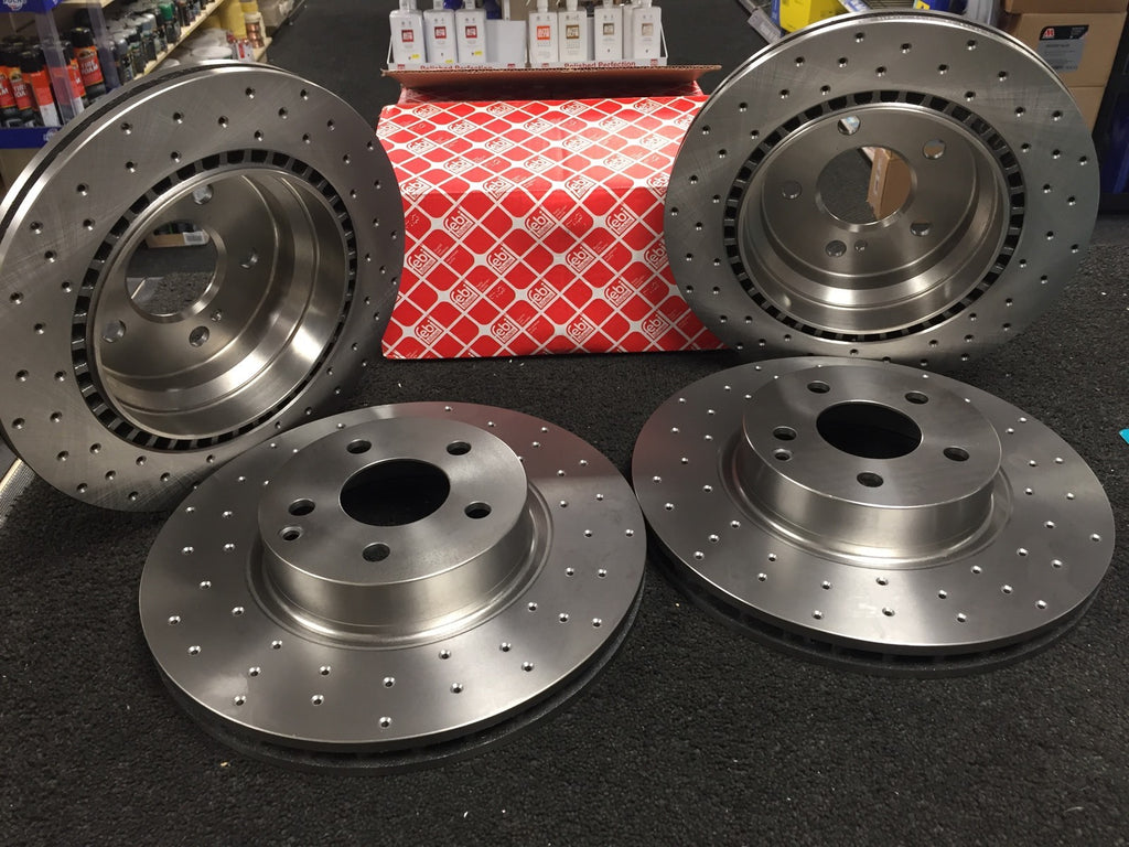 FOR R-CLASS R350 CDi 4MATIC W251 SPORT BRAKE DISC CROSS DRILLED DISC FRONTREAR