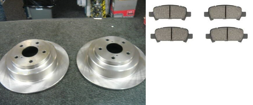 FOR SUBARU LEGACY OUTBACK REAR BRAKE DISC REAR BRAKE PADS 290MM SOLID DISCS