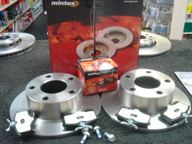 AUDI A4 1.6 1.8T 1.9TD 2.5TD AVANT 2006-2008 REAR BRAKE DISC +PADS MINTEX 255