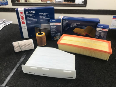 AUDI A3 1.6TDI SERVICE KIT OIL FILTER AIR FILTER FUEL CABIN FILTER 2018 on 