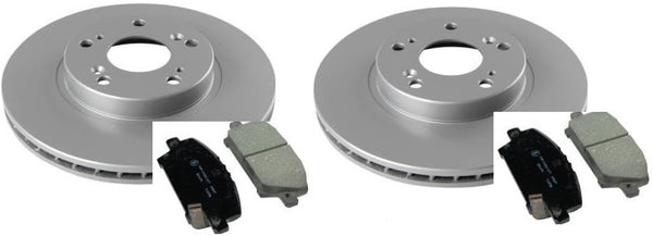 FOR Honda Civic 1.8 2.2 CDTI (2006-2011) FRONT BRAKE DISCS AND BRAKE PADS PAIR 