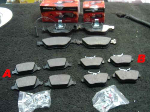 ALFA 156 147 TS TD JTD  MINTEX FRONT REAR BRAKE PADS 