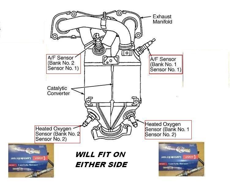 FOR AVENSIS  2.0VVTI  1AZFE LAMBDA  SENSOR BANK 1 BANK 2 LOWER  89465-28280