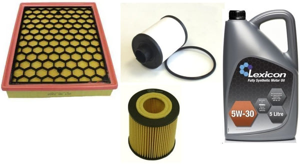VAUXHALL VECTRA C 02-09 1.9 CDTI OIL AIR FUEL FILTERS SERVICE KIT 5L QUALITY OIL