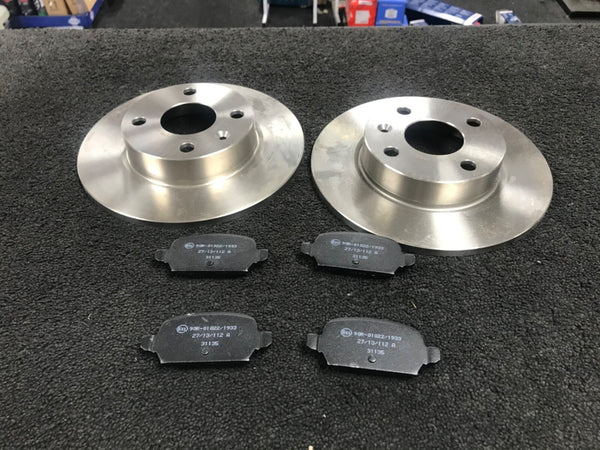  FOR FIAT GRANDE PUNTO PUNTO 1.4 JTD JTDM REAR BRAKE DISCS REAR BRAKE PADS 