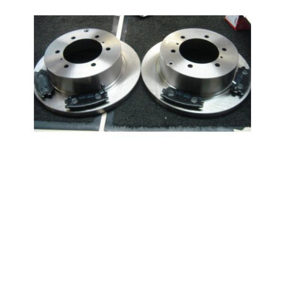 FOR MITSUBISHI SHOGUN PAJERO REAR BRAKE DISCS BRAKE PADS