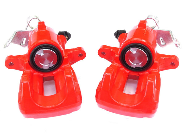 REAR BRAKE CALIPERS RED LEFT RIGHT POWDER COATED SEAT LEON CUPRA R 02-06
