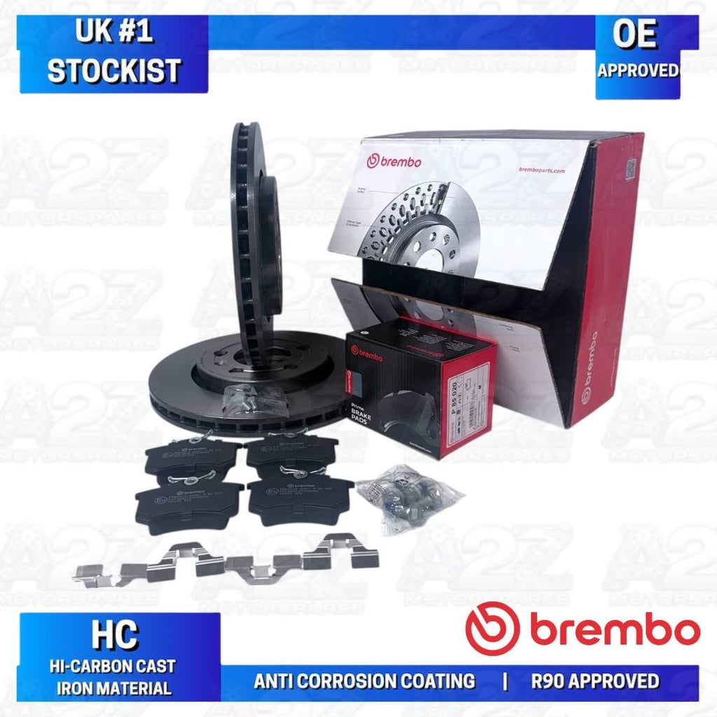 SKODA OCTAVIA 1.8T VRS BRAKE DISC BRAKE PADS BREMBO FRONT REAR 