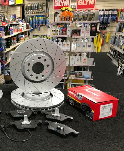 AUDI A4 2.0 TURBO S LINE SPECIAL EDITION (B7) FRONT BRAKE DISC DRILLED GROOVED