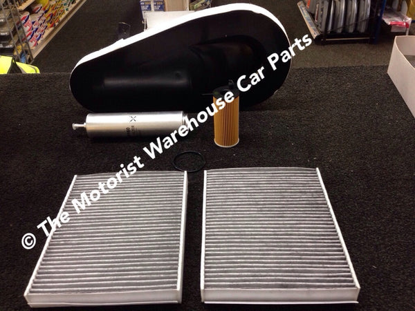 BMW 520D 2.0D 5SERIES F10  F11 AIR OIL FUEL POLLEN CABIN FILTER KIT N47D20 2010