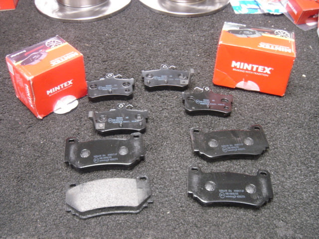 ROVER MG-F MG-TF 135 160 TROPHY BRAKE PADS MINTEX BRAKE PADS FRONT REAR