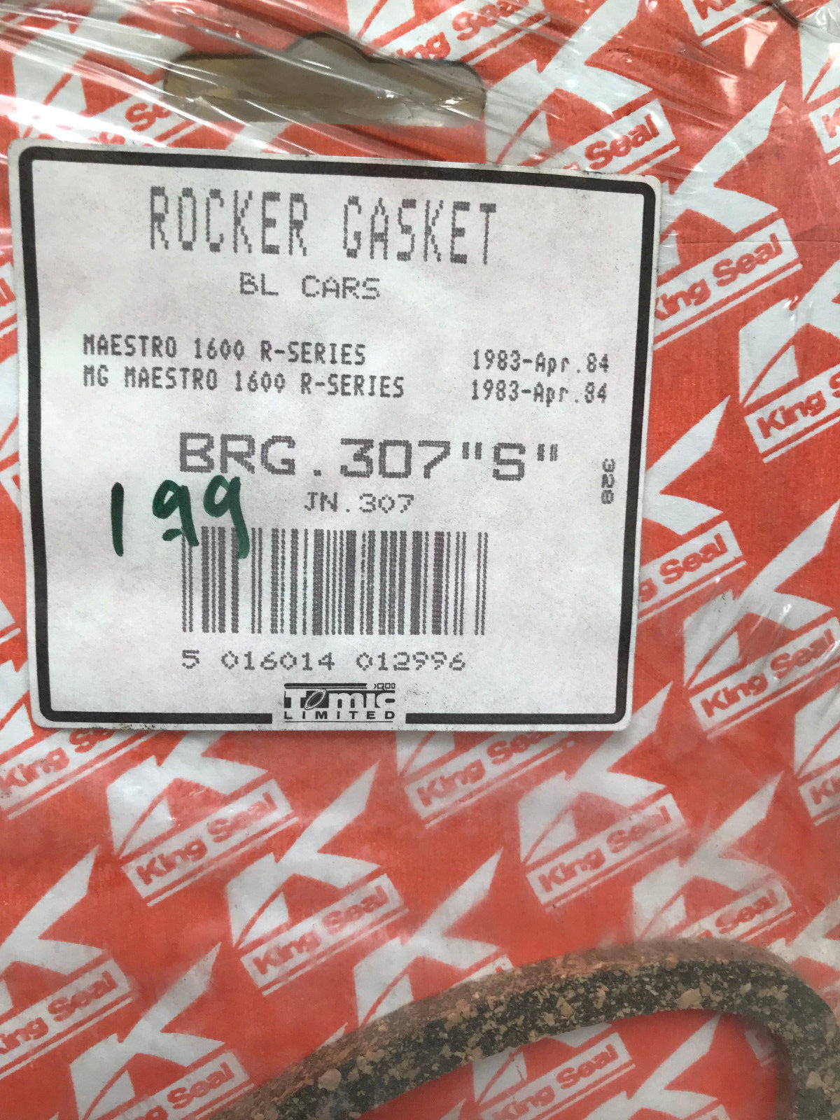 FOR MG MAESTRO 1.6 R-SERIES 1983 ROCKER COVER GASKET