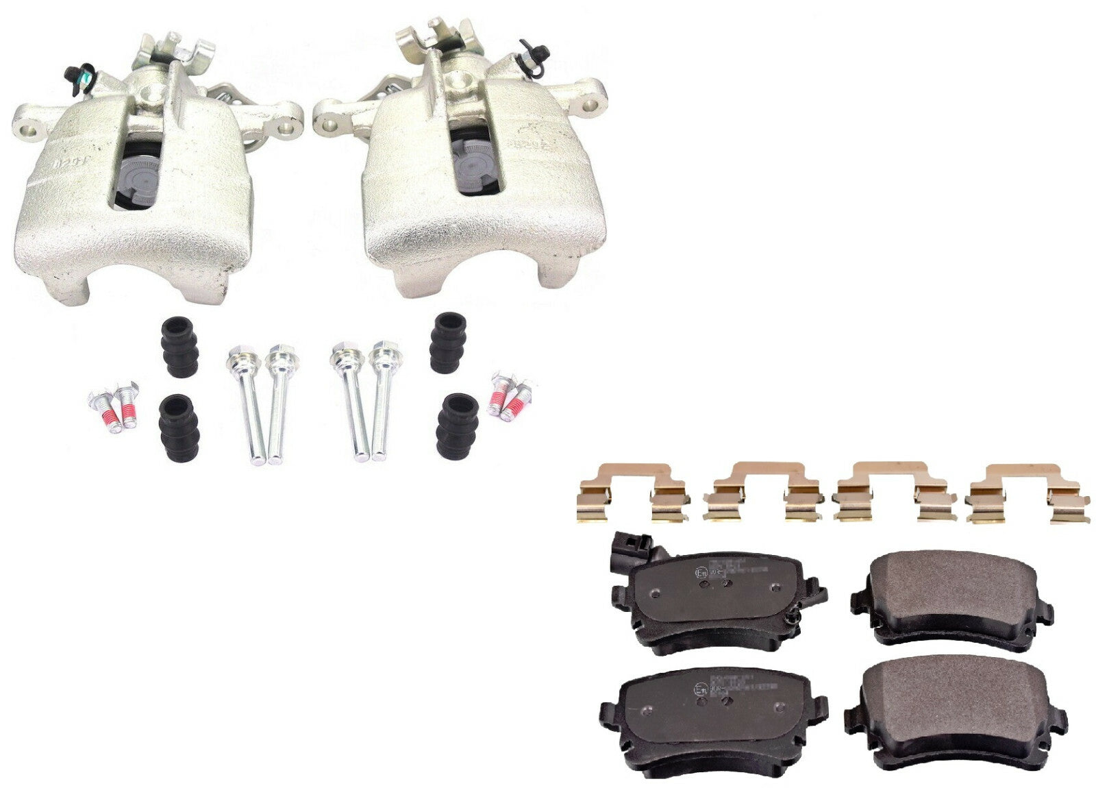   VW TRANSPORTER T5 T6 2003-17 REAR BRAKE CALIPERS SLIDERPIN KIT REAR BRAKE PADS