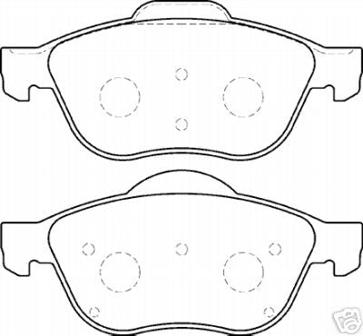 FOR TOYOTA AVENSIS VERSO D4D 2001 BRAKE PADS LUCAS