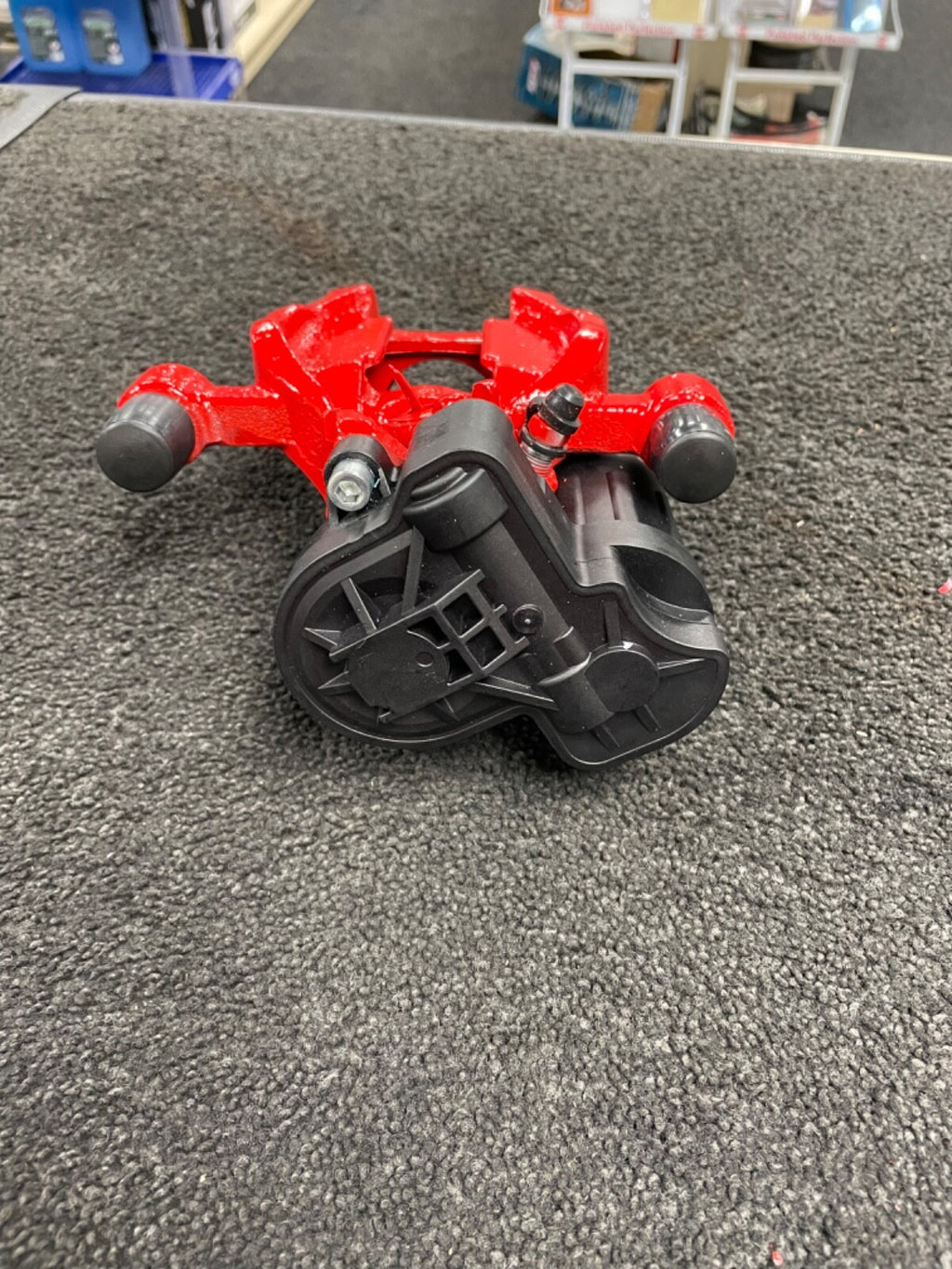 RH OS REAR BRAKE CALIPER ELECTRIC  RED GOLF MK7 GTD GTI TSI TDI 2012-19 272 DISC