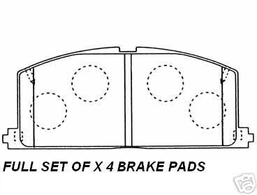 FOR TOYOTA COROLLA GTI AE82 AE92 FRONT BRAKE PADS  FULL SET
