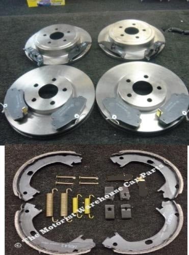 FOR PT CRUISER NEON BRAKE DISC BRAKE PAD HANDBRAKE PARKING SHOE FITTING KIT