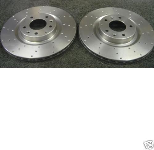 FOR HONDA INTEGRA TYPE R DC5 BREMBO CROSS DRILLED FRONT BRAKE DISCS
