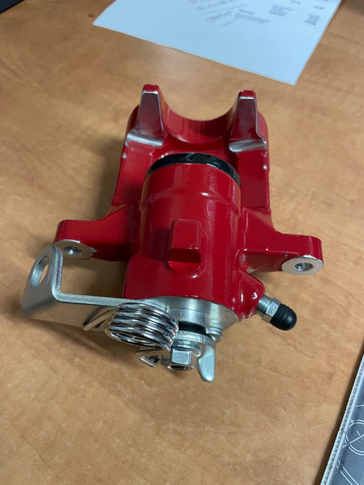 REAR BRAKE CALIPER RED FOR VW POLO MK3 BEETLE  1.6 1.9TD GTI WITH SOLID DISC RH