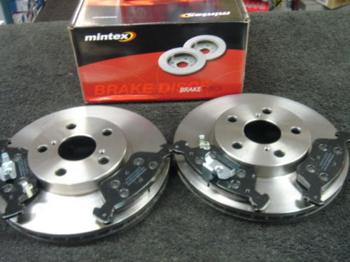AVENSIS VVTI D4 2000-03 MINTEX FRONT BRAKE DISCS PADS  