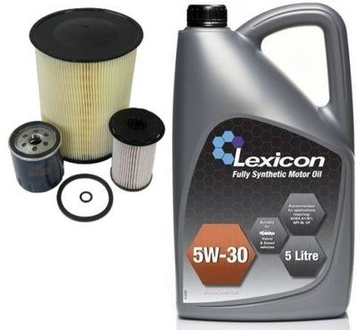 FORD C MAX 1.8 TDCI 07-10 OIL AIR FUEL FILTER 6L FULLY SYNTHETIC OIL SERVICE KIT