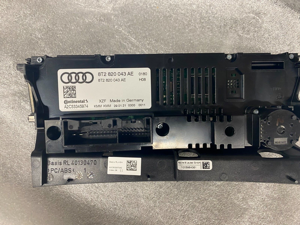 AUDI A4 A5 Q5 RS5 AIR CON CLIMATE CONTROL DISPLAY PANEL 8T2820043AE XZF