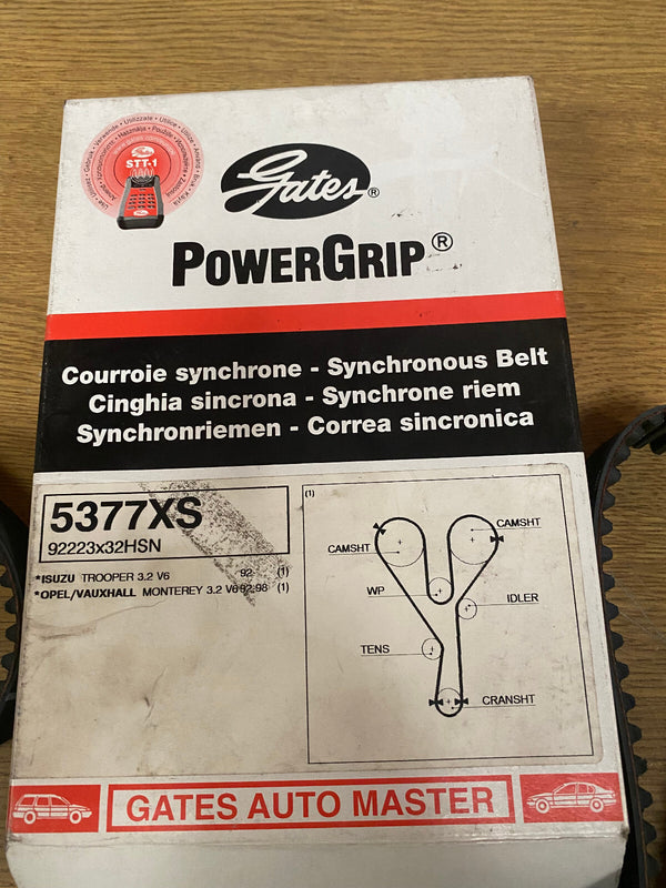 FOR ISUZU TROOPER VAUXHALL MONTEREY 3.2 94-99 GATES POWERGRIP TIMING BELT 5377XS