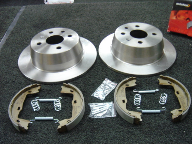 VAUXHALL  ASTRA  MK3 REAR BRAKE DISCS REAR HANDBRAKE PARKING SHOES FITTING