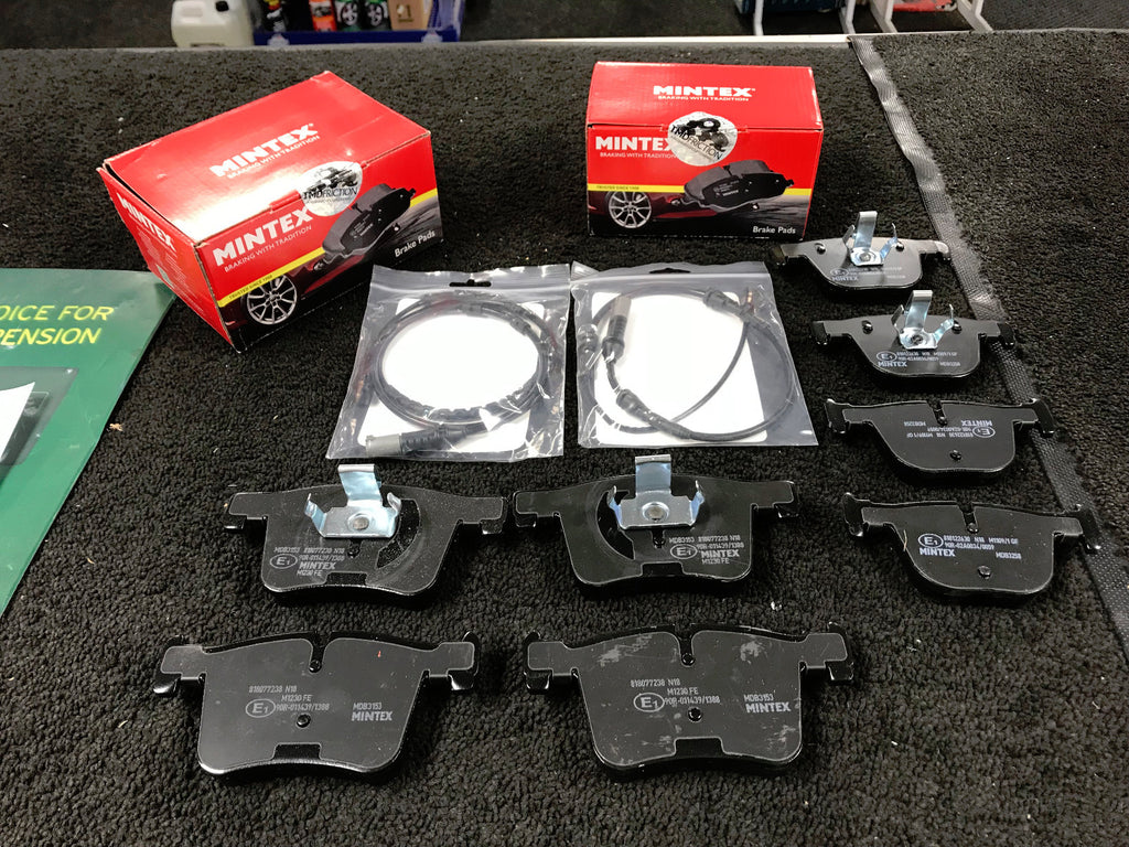   BMW 1 SER F20 F21 F22 F23 3 SER F30 MINTEX BRAKE PADS FRONT REAR SENSOR 