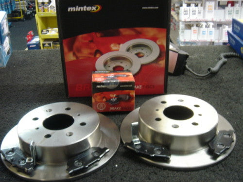 FOR HONDA CIVIC CRX 1.4 1.5 1.6 MINTEX REAR BRAKE DISCS & PADS REAR