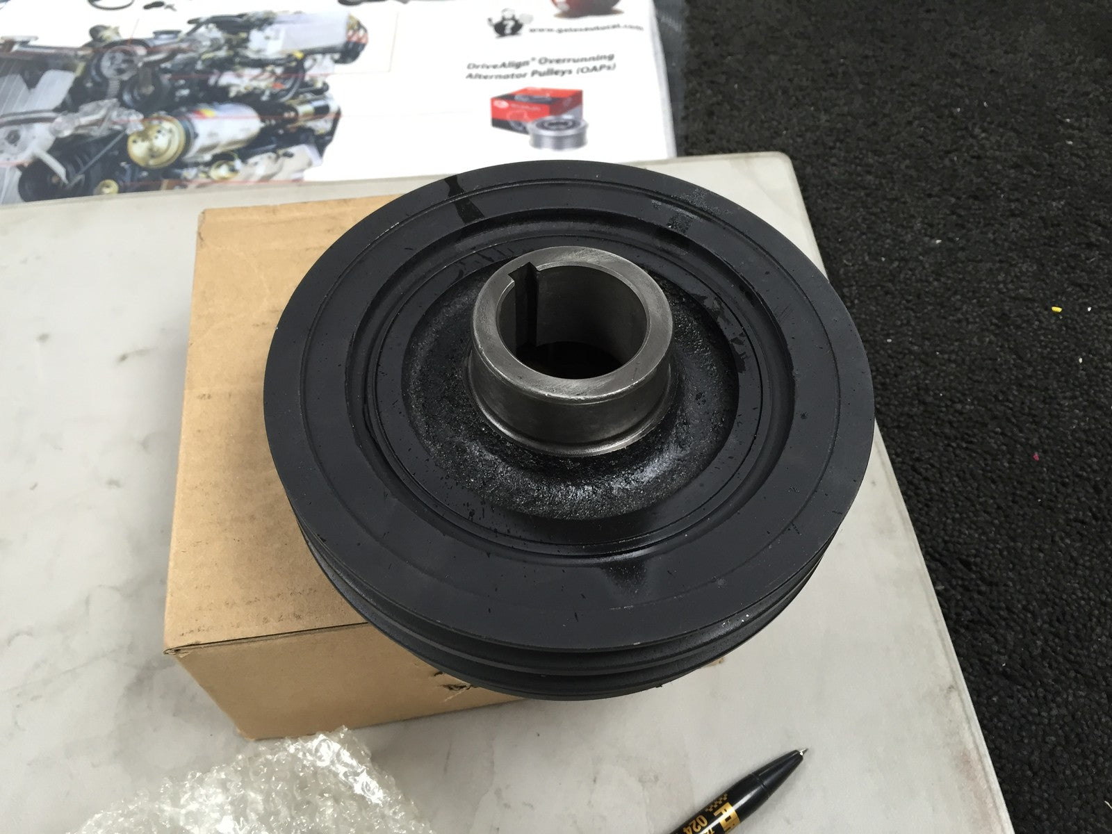 FOR MITSUBISHI SHOGUN PAJERO 3.2DiD 2007-2012 CRANKSHAFT DAMPER PULLEY NEW