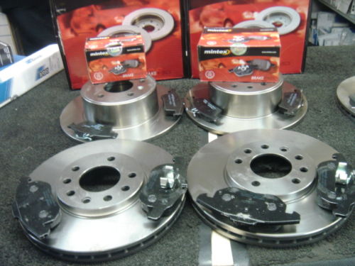 SAAB 9-3 9-5 MINTEX FRONT & REAR BRAKE DISCS PADS 15"