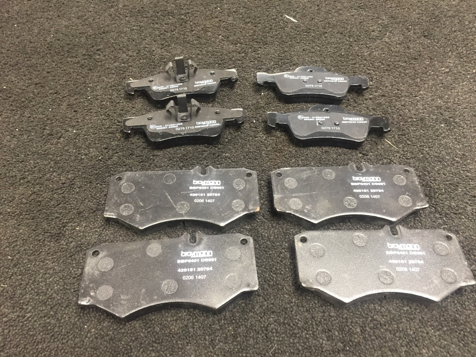FOR MERCEDES G CLASS G63 5.5 AMG BRAKE PADS FRONT REAR WITH SENSORS 