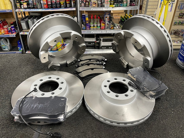 FOR IVECO DAILY 70C17 60C17 TWIN WHEELER BRAKE DISC PADS SHOES FRONT REAR CABLES