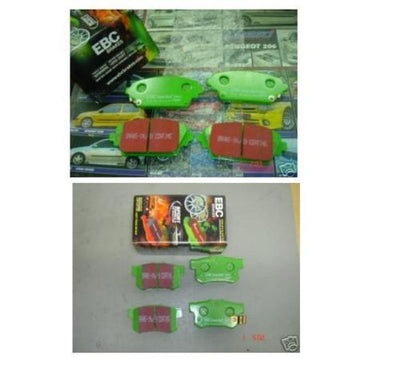 ROVER MG ZR 160 BRAKE PADS EBC  GREEN  STUFF FR/RR