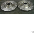 AUDI A8 S8 4.2 BRAKE DISC FRONT DIMPLED GROOVED BRAKE DISCS 345MM 