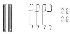FOR PEUGEOT 305 RENAULT ESPACE R11 FRONT MINTEX BRAKE SHOE FITTING KIT 