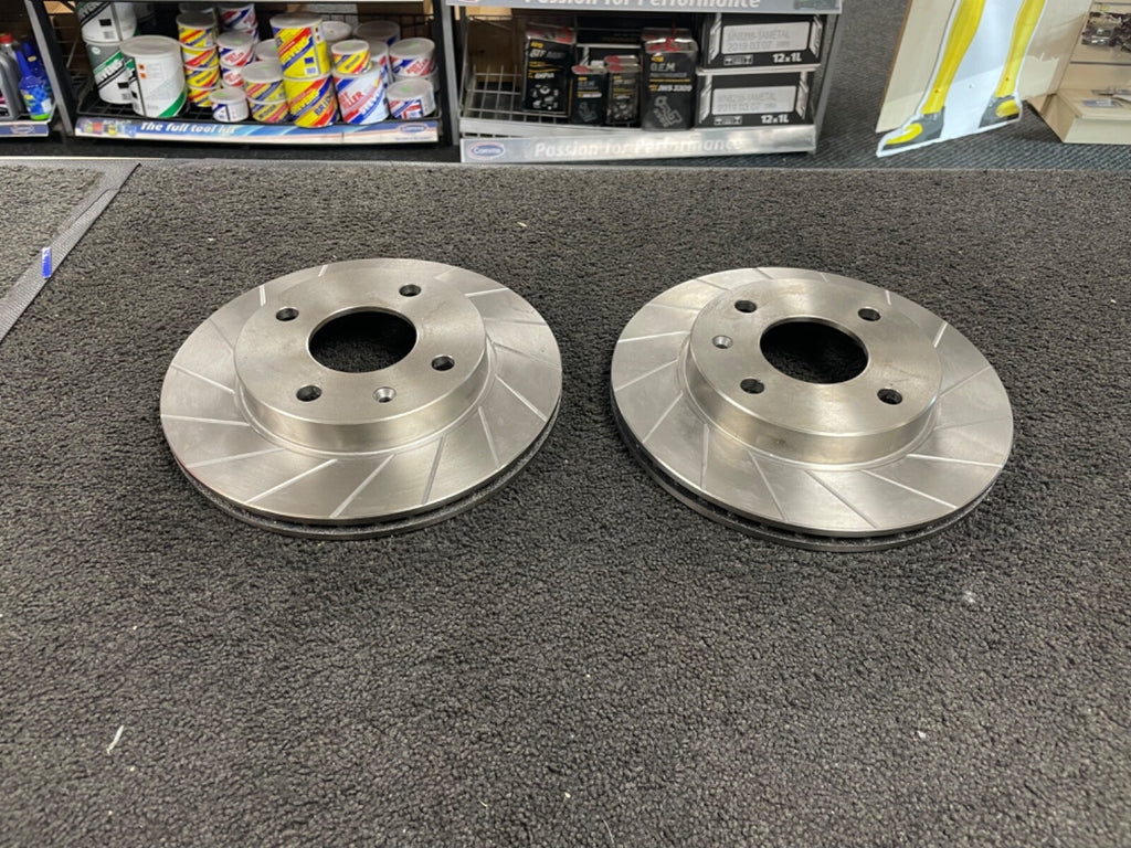 FIT FOR NISSAN KUBISTAR CLIO 238MM VENTED GROOVED DISCS