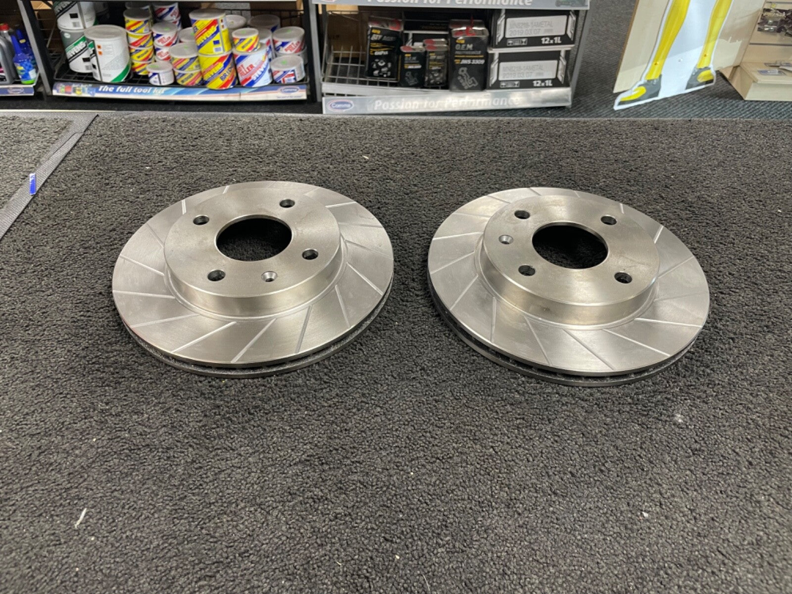 FIT FOR NISSAN KUBISTAR CLIO 238MM VENTED GROOVED DISCS