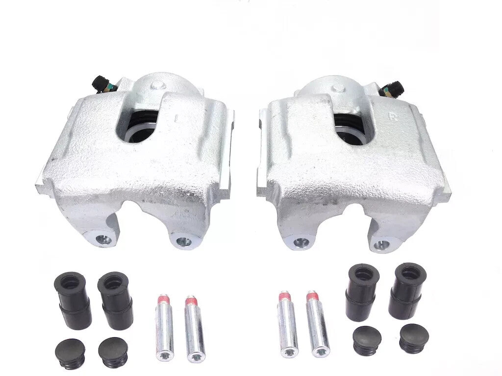 2 NEW FRONT BRAKE CALIPER + SLIDERS BMW X5 E53 00-06 X3 E83 5 7 SERIES E39 E38