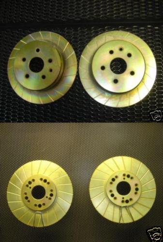 FOR LEXUS IS300 GS300 GS400 GS430 GROOVED BRAKE DISCS FR RR